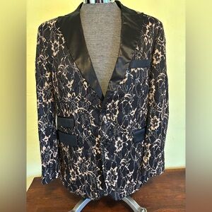 Men's Funky Dinner/Party Blazer with Satin Trim